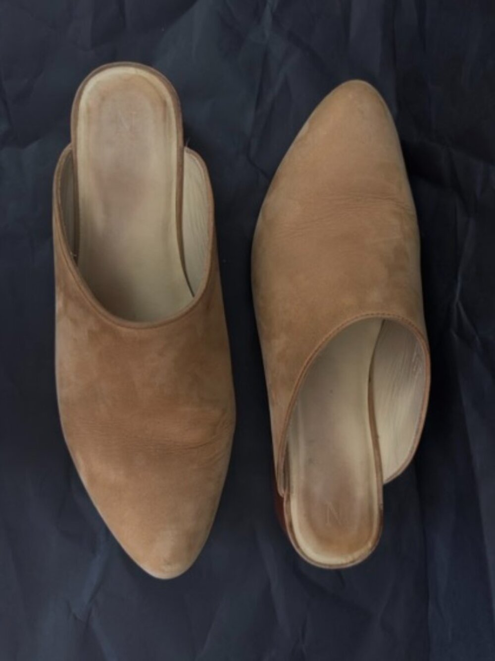 NISOLO Paloma Mules in Almond Leather